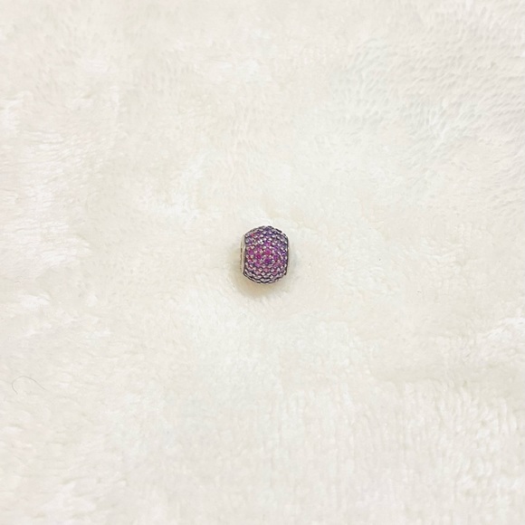 Pandora Jewelry - New Pandora charm Pave with Pink Zirconia Retired Sterling Silver Pave Lights